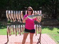 Lake Texoma striper fishing fun